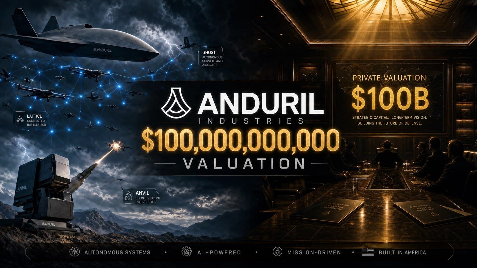 Anduril in Talks to Raise at a $100 Billion Valuation - and What It Means for the Whole Defense-Tech Sector