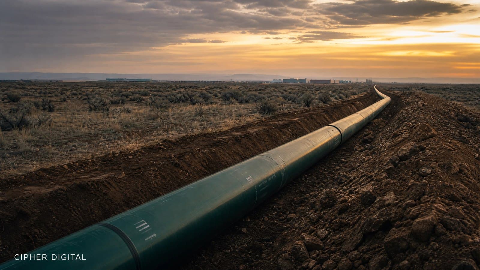 Cipher Begins Laying Gas Pipelines for 2.5 Gigawatts - and What Has to Happen for That Date to Hold